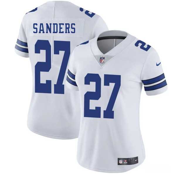 Women%27s Dallas Cowboys #27 Miles Sanders White 2025 Vapor Untouchable Limited Stitched Jersey Dzhi